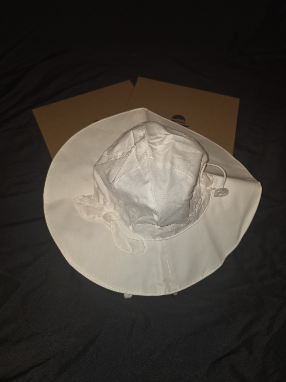2x Baby Girl Sun Hat with UPF 50+ Outdoor Adjustable Beach Hat with Wide Brim - Picture 4 of 4